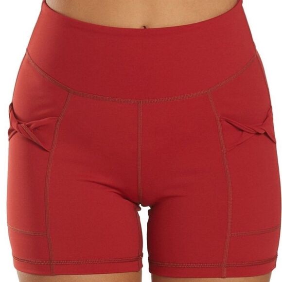 FREE People Movement Wave Rider Shorts In Red - Picture 5 of 7